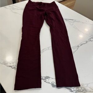 White House black market burgandt leggings